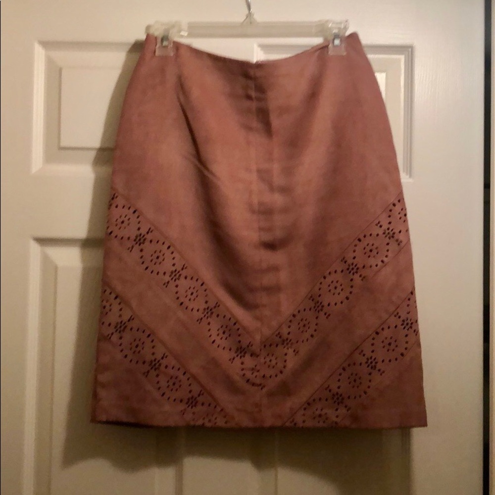 Suede skirt